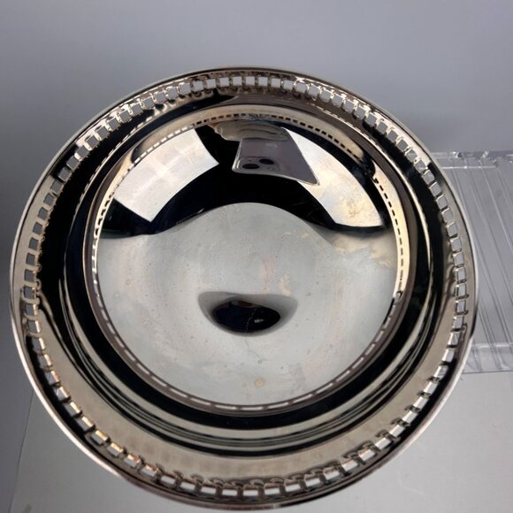 Skyscraper Design Bowl by Richard Meier for Swid Powell Silverplated 1980s 6" - Picture 5 of 16